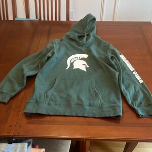 Green Michigan State Hoodie